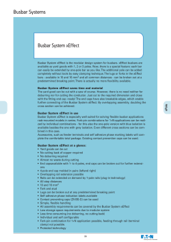 Busbar Systems Busbar System xEffect