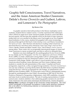 Graphic Self-Consciousness, Travel Narratives, and the Asian