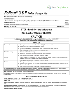 Folicur&reg; 3.6 F Foliar Fungicide
