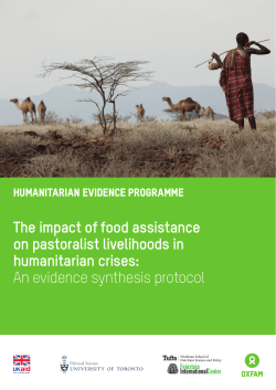 The impact of food assistance on pastoralist livelihoods in