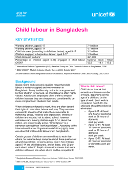 Child labour in Bangladesh
