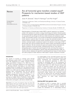 Are all horizontal gene transfers created equal? Prospects for