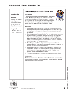 3 Introducing the Fab 5 Characters