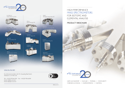 mass spectrometers - Opheleia Instruments