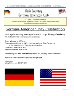 October - Gold Country German