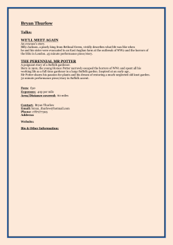 Bryan Thurlow - The Speakers List