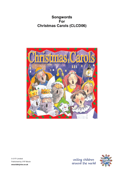 Songwords For Christmas Carols (CLCD06)