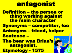 antagonist - Cobb Learning