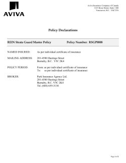 Policy Number: CMP RSGP8888
