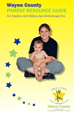 Wayne County PARENT RESOURCE GUIDE