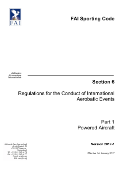 Sporting Code Section 6