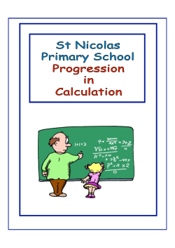 Progression in Calculations (Parents` Guide).