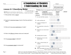6 Foundations of Chemistry 3 Understanding the