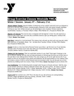 Group Exercise Classes Westside YMCA