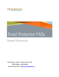 TAP FAQ - University of Miami Information Technology