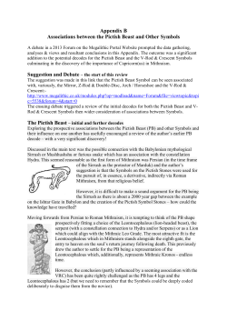 Appendix B - Pictish Beast associated with Other Symbols