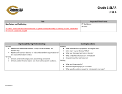 Grade 1 SLAR Unit 4