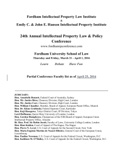 2016 Conference Faculty