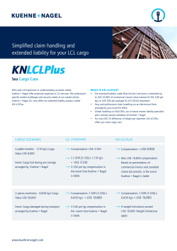 Simplified claim handling and extended liability