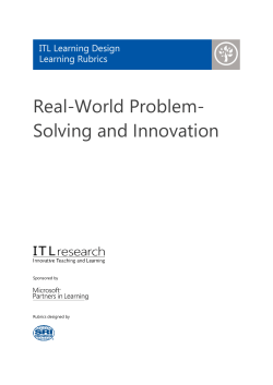 Real-World Problem- Solving and Innovation