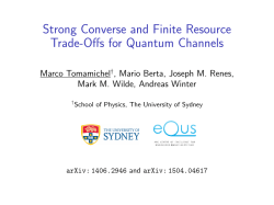 Strong Converse and Finite Resource Trade