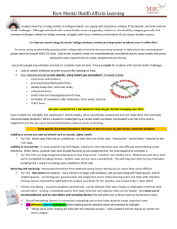 How Mental Health affects Learning