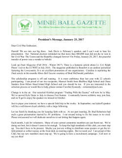 by Dr. William "Jack" Davis - Lowcountry Civil War Round Table Inc.