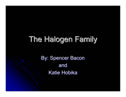 The Halogen Family - Nichols School