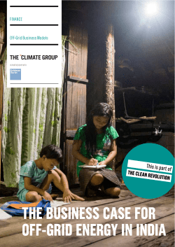the business case for off-grid energy in india