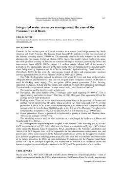 Integrated water resources management: the case of the Panama