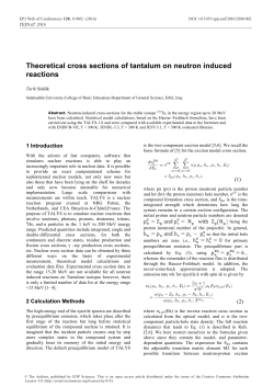 Theoretical cross sections of tantalum on neutron induced reactions