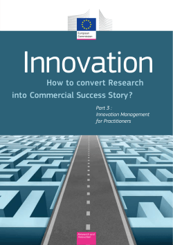 How to convert research into commercial success?