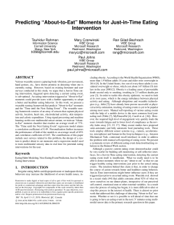 Predicting &ldquo;About-to-Eat&rdquo; Moments for Just-in