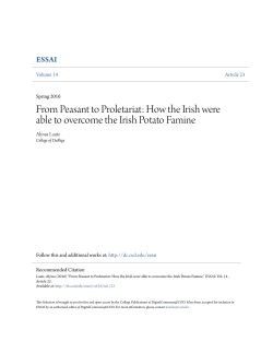 How the Irish were able to overcome the Irish Potato Famine