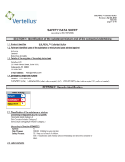 Sulfidal&reg; Colloidal Sulfur