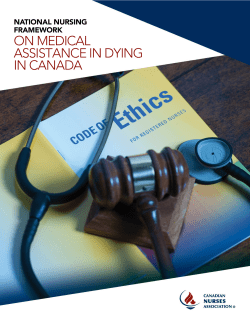 CNA National Nursing Framework on MAID