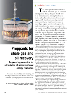 Proppants for shale gas and oil recovery. Engineering ceramics for