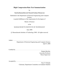 High Compression Rate Text Summarization
