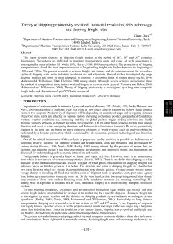 Theory of shipping productivity revisited: Industrial revolution, ship