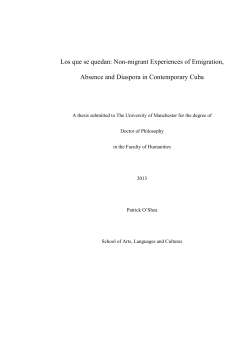 Los que se quedan: Non-migrant Experiences of Emigration