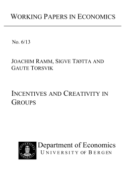 Department of Economics