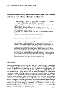 Enhanced backscattering and transmission of light
