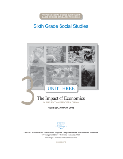 Sixth Grade Social Studies 3