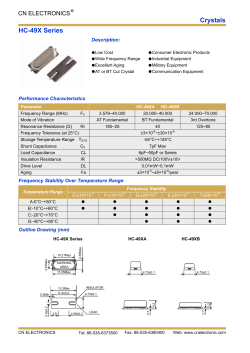Crystals HC-49X Series