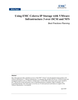 H2756 - Using EMC Celerra IP Storage with VMware Infrstructure 3