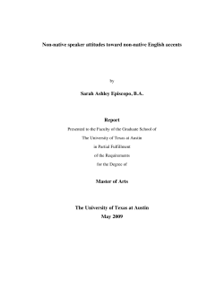 Non-native speaker attitudes toward non