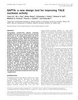 SAPTA: a new design tool for improving TALE