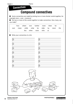 Compound connectives