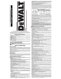 Dewalt 12" Compound Miter Saw