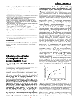 Detection and classification of atmospheric methane oxidizing